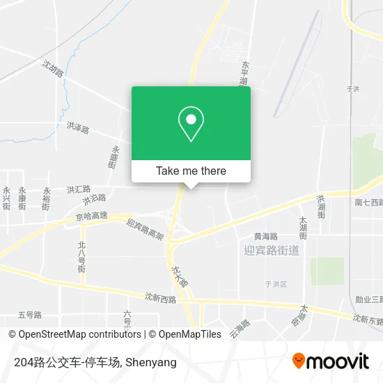 204路公交车-停车场 map