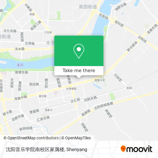 沈阳音乐学院南校区家属楼 map