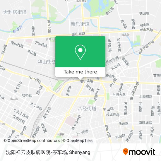 沈阳祥云皮肤病医院-停车场 map