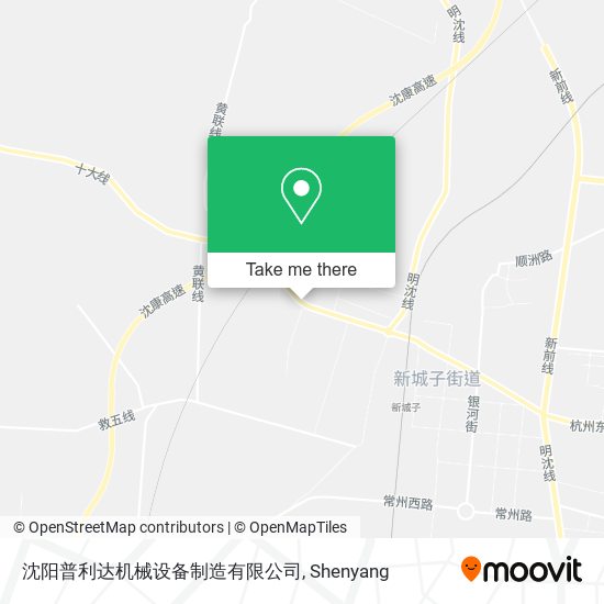 沈阳普利达机械设备制造有限公司 map