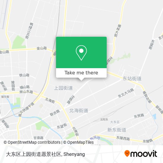 大东区上园街道愿景社区 map