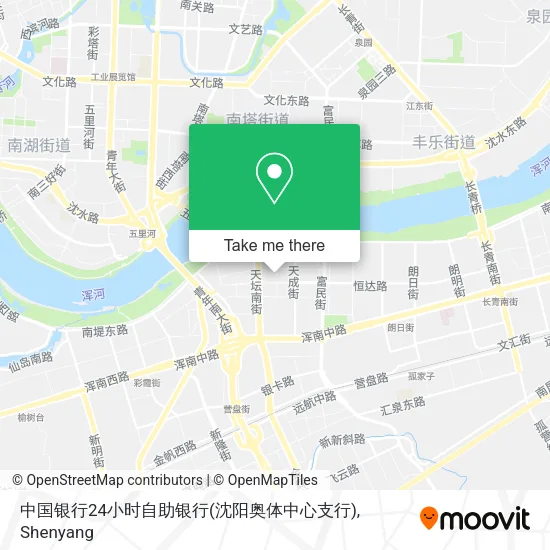中国银行24小时自助银行(沈阳奥体中心支行) map
