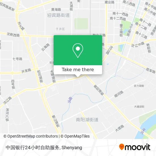 中国银行24小时自助服务 map