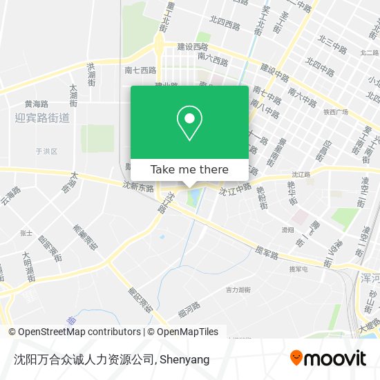 沈阳万合众诚人力资源公司 map