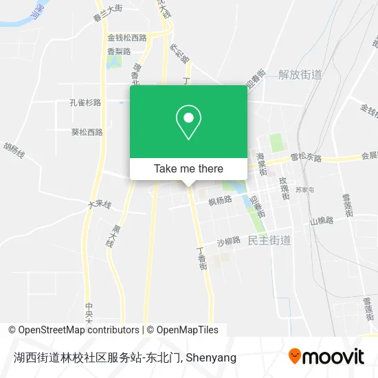 湖西街道林校社区服务站-东北门 map