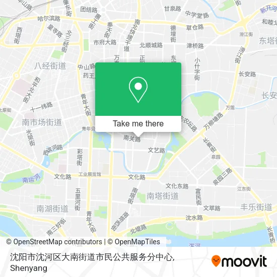 沈阳市沈河区大南街道市民公共服务分中心 map