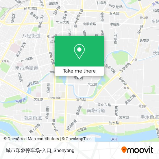 城市印象停车场-入口 map