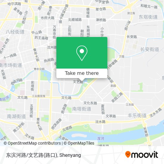 东滨河路/文艺路(路口) map