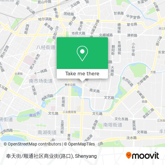 奉天街/顺通社区商业街(路口) map