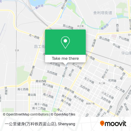 一公里健身(万科铁西蓝山店) map