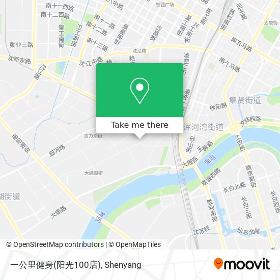 一公里健身(阳光100店) map