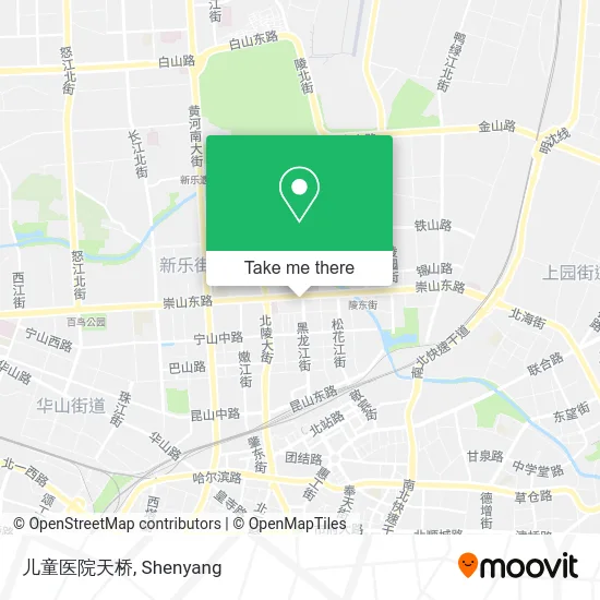 儿童医院天桥 map