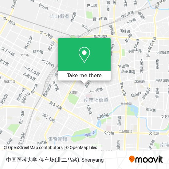 中国医科大学-停车场(北二马路) map