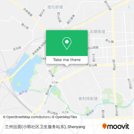 兰州拉面(小韩社区卫生服务站东) map