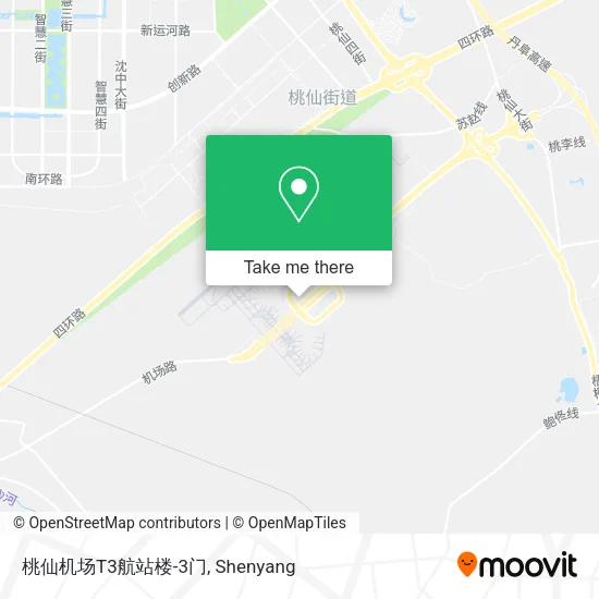 桃仙机场T3航站楼-3门 map