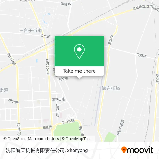 沈阳航天机械有限责任公司 map