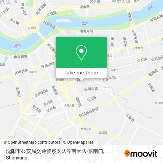 沈阳市公安局交通警察支队浑南大队-东南门 map