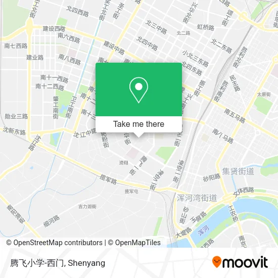 腾飞小学-西门 map