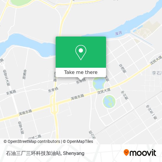 石油三厂三环科技加油站 map