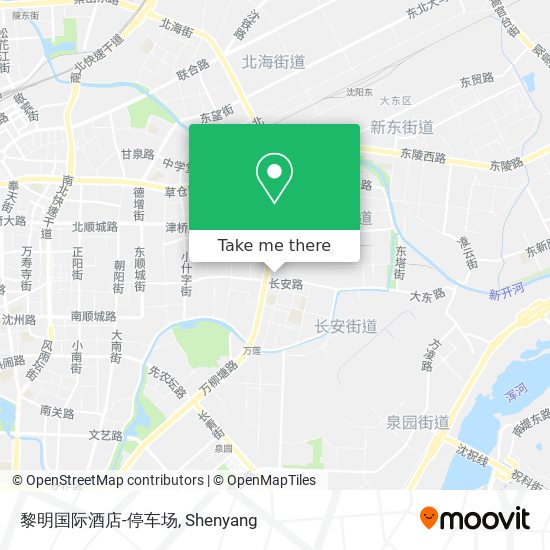 黎明国际酒店-停车场 map