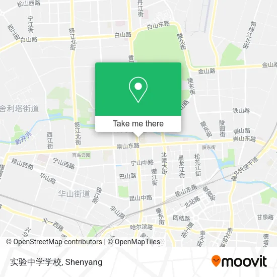 实验中学学校 map