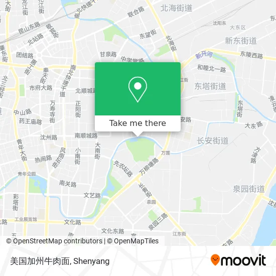 美国加州牛肉面 map