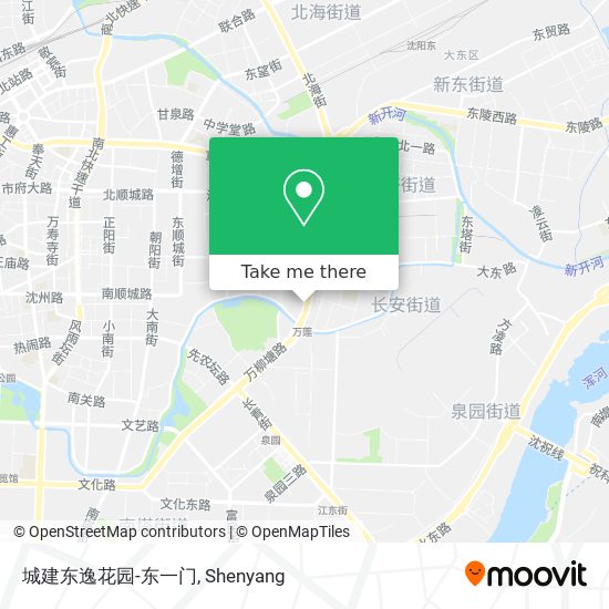 城建东逸花园-东一门 map