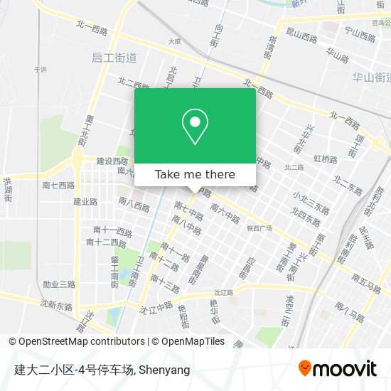 建大二小区-4号停车场 map