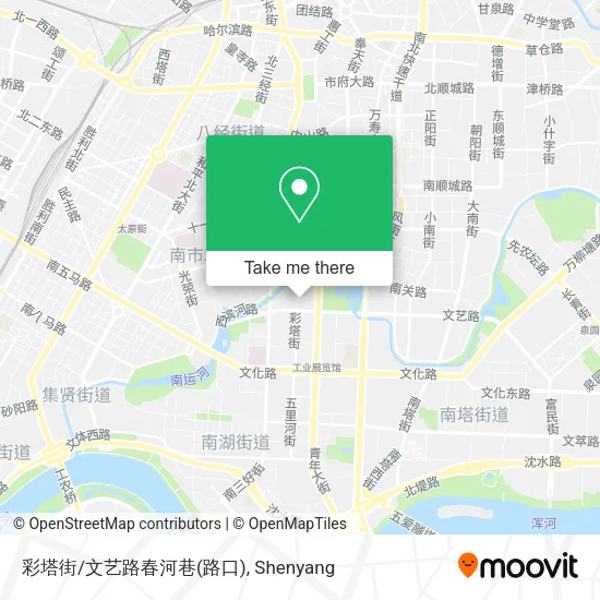 彩塔街/文艺路春河巷(路口) map