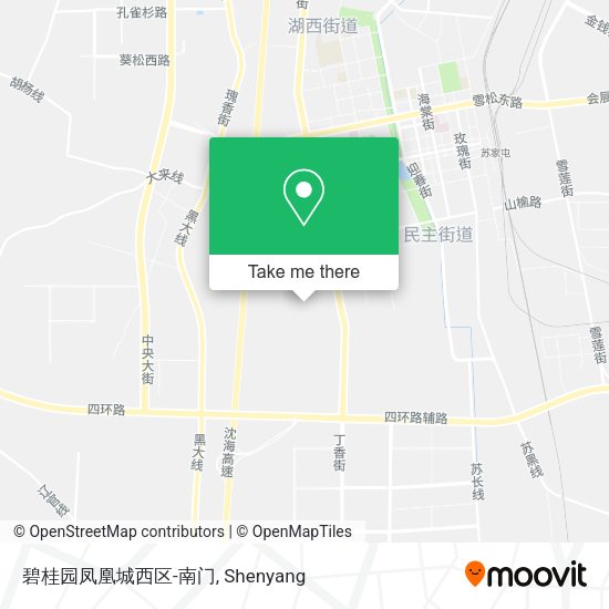 碧桂园凤凰城西区-南门 map