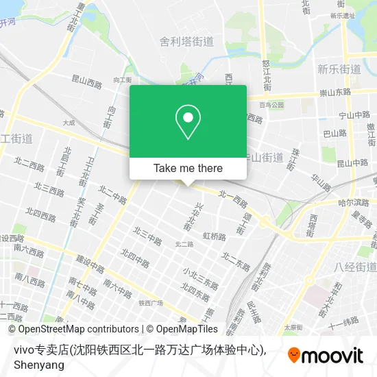 vivo专卖店(沈阳铁西区北一路万达广场体验中心) map