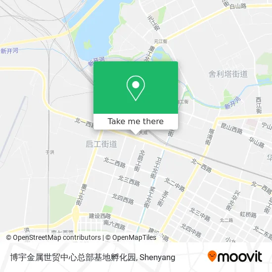 博宇金属世贸中心总部基地孵化园 map