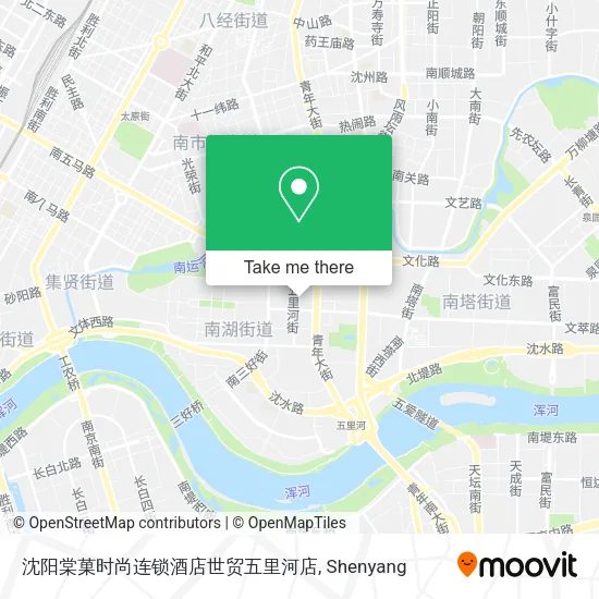 沈阳棠菓时尚连锁酒店世贸五里河店 map