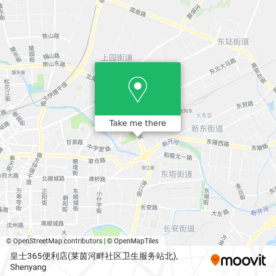 皇士365便利店(莱茵河畔社区卫生服务站北) map