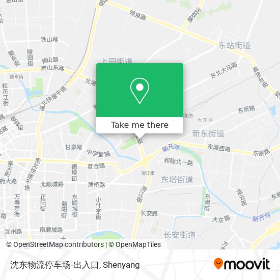 沈东物流停车场-出入口 map