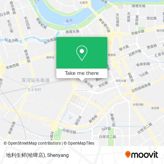 地利生鲜(哈啤店) map