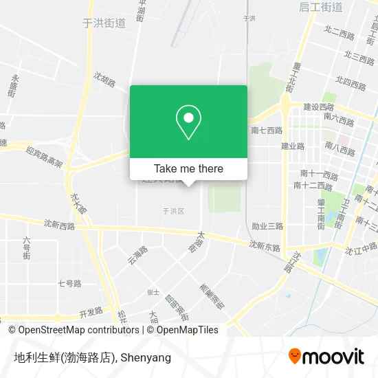地利生鲜(渤海路店) map