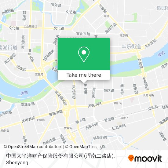 中国太平洋财产保险股份有限公司(浑南二路店) map