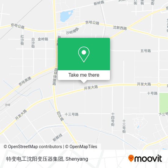 特变电工沈阳变压器集团 map