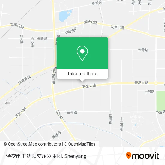 特变电工沈阳变压器集团 map