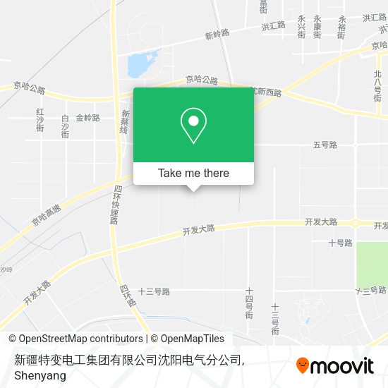 新疆特变电工集团有限公司沈阳电气分公司 map