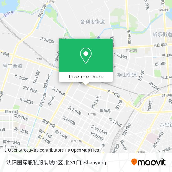 沈阳国际服装服装城D区-北31门 map
