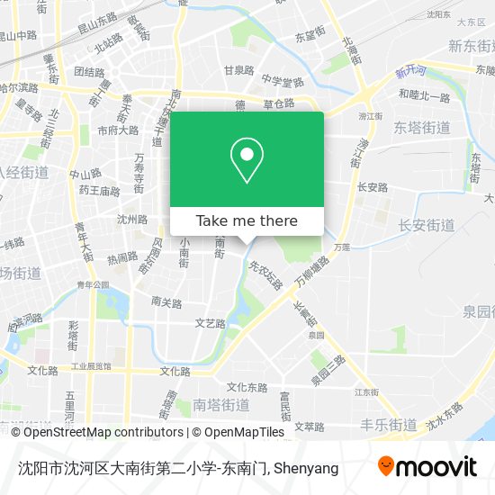 沈阳市沈河区大南街第二小学-东南门 map