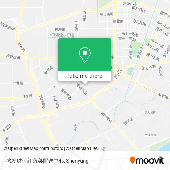 盛发财运红蔬菜配送中心 map