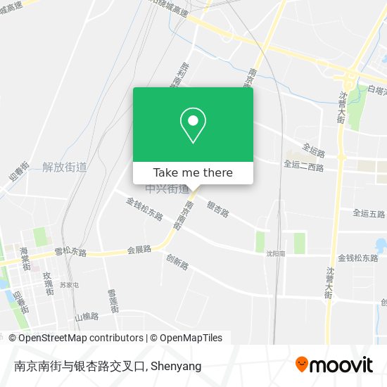 南京南街与银杏路交叉口 map