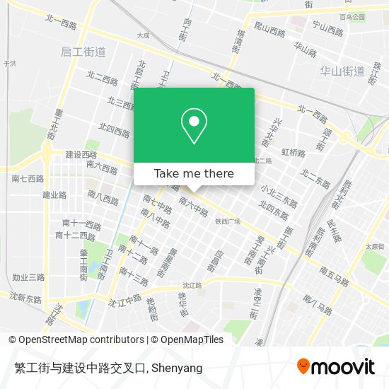 繁工街与建设中路交叉口 map