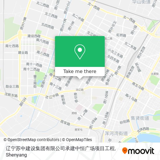 辽宁苏中建设集团有限公司承建中恒广场项目工程 map
