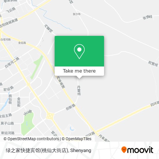 绿之家快捷宾馆(桃仙大街店) map