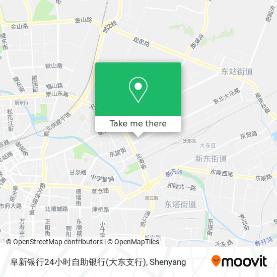 阜新银行24小时自助银行(大东支行) map