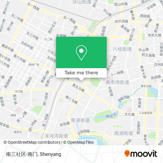 南三社区-南门 map